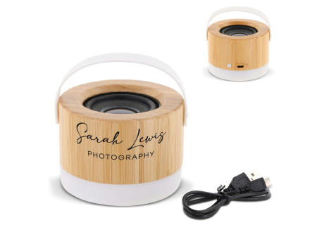 Wireless speaker bamboo 3W Werbeartikel