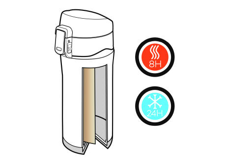 Swiss Peak Elite Kupfer Vakuum Becher bedrucken