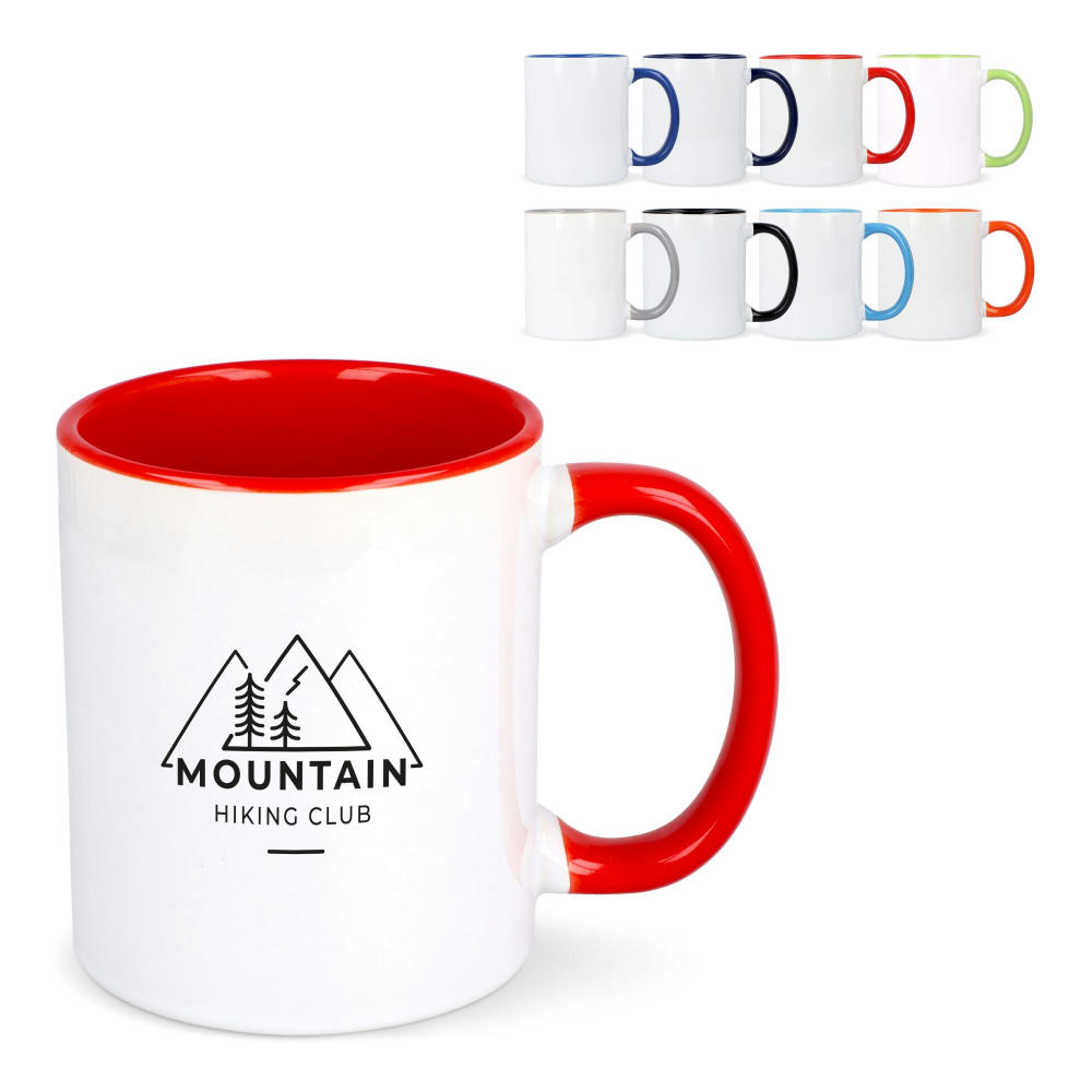 Product image Oslo Sublimationsbecher farbig innen & Griff 300ml Werbeartikel