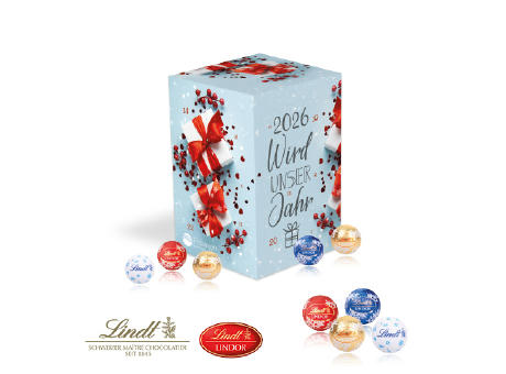 Adventskalender Cube "XL" mit Lindt Werbeartikel