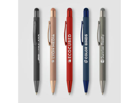 Bowie Softy Monochrome Kugelschreiber - m/Stylus bedrucken