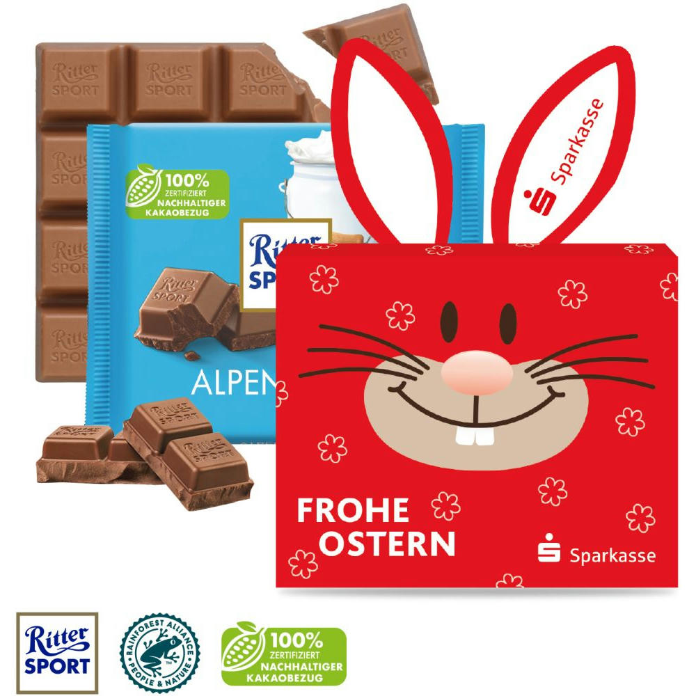 Product image SCHOKOTAFEL RITTER SPORT „OSTERHASE” Werbeartikel
