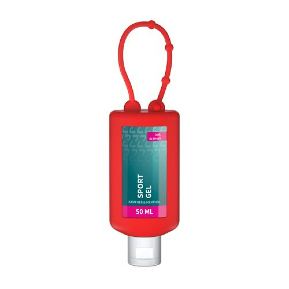 Product image 50 ml Bumper rot - Sportgel - Body Label Werbeartikel
