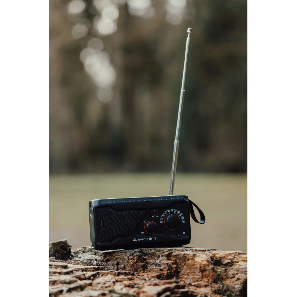 Nordic Drift Titan IPX4 multifunktionales Radio 4000mAh Werbeartikel