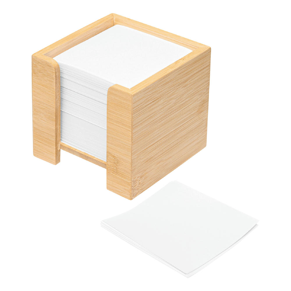 NEVER FORGET BAMBOO - Zettelbox Werbeartikel