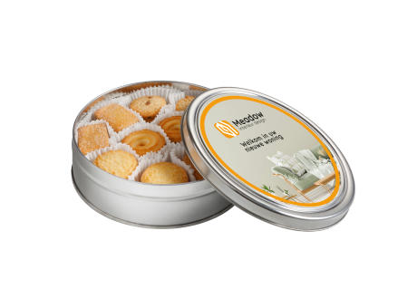 Product image Runde Dose Keks-Mix Werbeartikel