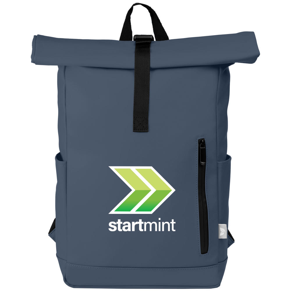 Malmö - Rolltop-Rucksack aus Recyclingmaterial - Wasserdicht Werbeartikel