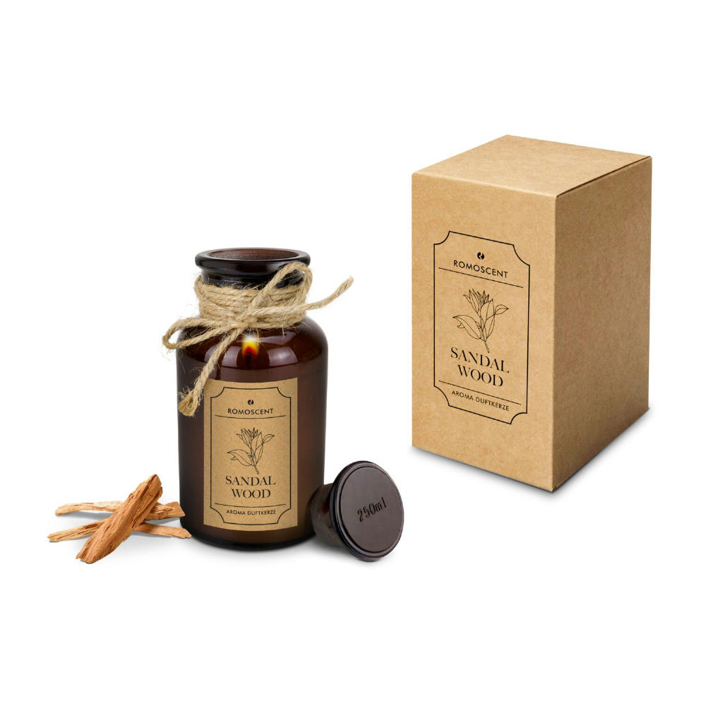 Product image ROMOSCENT® Aromakerze Apothekerflasche Werbeartikel