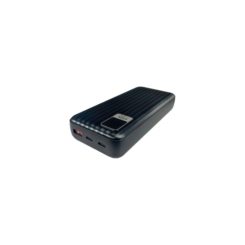 Product image Laptop Powerbank LP-02 PD65W Schnellladeleistung und 20000 mAh Akku Schwarz Werbeartikel
