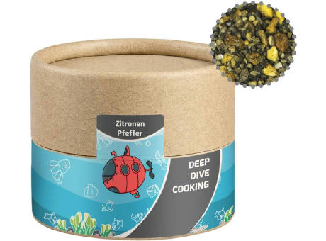 Product image Gewürzmischung Zitronen-Pfeffer, ca. 40g, Kraftpapierdose Mini Werbeartikel