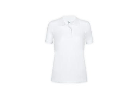 Frauen Weiß Polo-Shirt "keya" WPS180 bedrucken