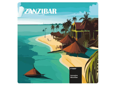 POLYCLEAN Displaytuch 18x18 cm im Etui, All-Inclusive-Paket Werbeartikel