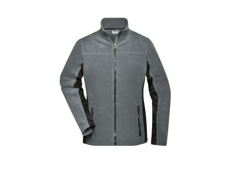 Ladies' Workwear Fleece Jacket - STRONG - - Strapazierfähige Fleecejacke im Materialmix Werbeartikel