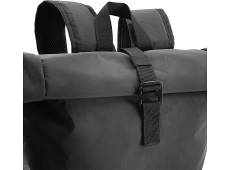 Rollup-Rucksack FLASH-BLACK Werbeartikel