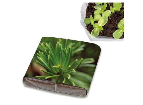 Product image PopUp Anzuchterde mit Samen - Basilikum Werbeartikel