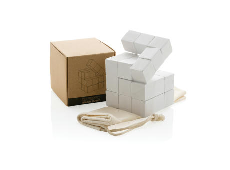Denkspiel aus Holz in Canvas-Tasche Werbeartikel