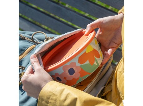 Koziol NORA BOX 1,3l BLOOMS Schale 1,3l mit Deckel Werbeartikel