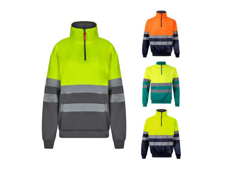 Product image VL THOR. Zweifarbiges Sweatshirt (300g/m²) aus Polyester-Fleece (100%) Werbeartikel