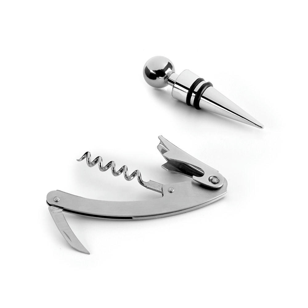 Product image BARREL. Weinset aus Zink und Edelstahl bestehend Werbeartikel