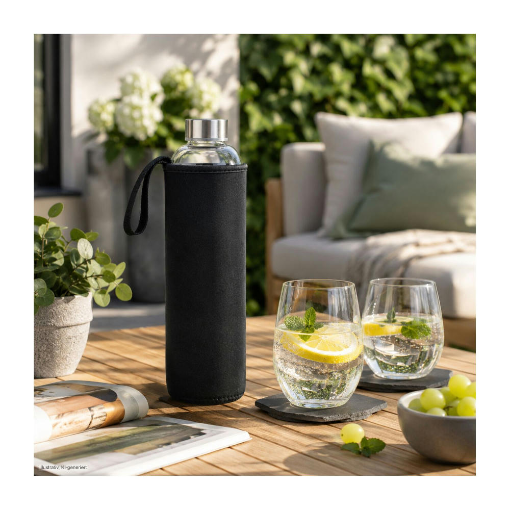 ROMINOX® Glaskaraffe // Pura 1.000 ml, auch für Kohlensäure geeignet Werbeartikel