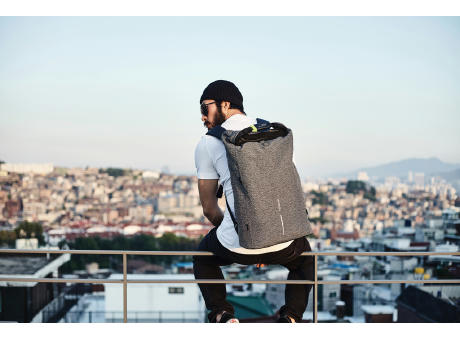 Urban schnitthemmender Anti-Diebstahl-Rucksack bedrucken