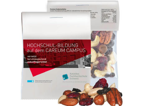 Product image Premium Studentenfutter, ca. 15g, Express Midi-Tüte mit Werbereiter Werbeartikel