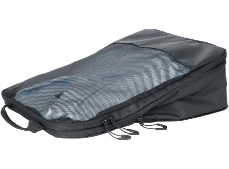TROIKA Reise-Kompressionstaschen Set TROIKA BLACK PACKING CUBES Werbeartikel