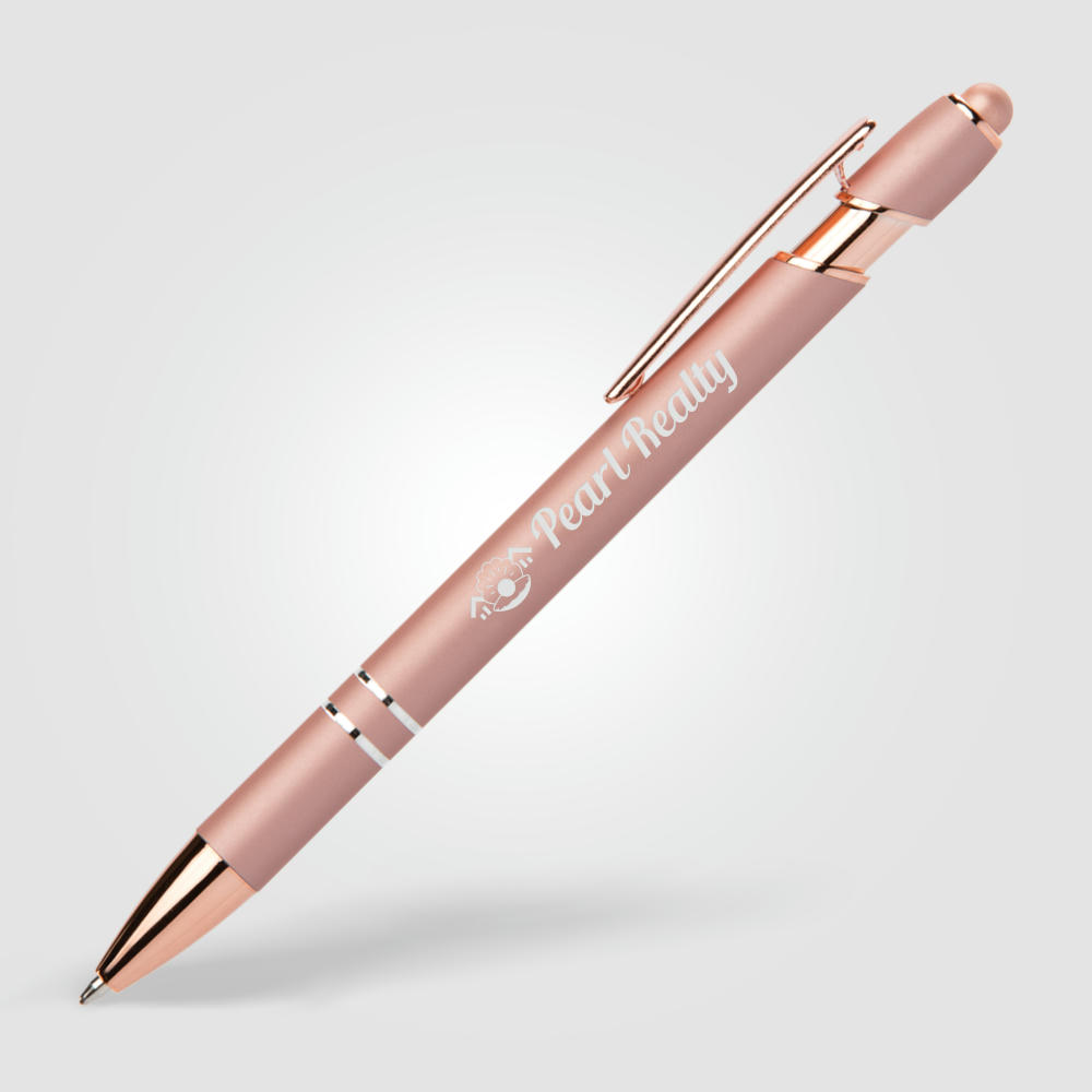 Prince Softy Roségold Metallic Kugelschreiber - m/Stylus Werbeartikel
