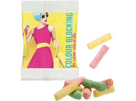 Product image Mini HITSCHIES Kaubonbons Sauer MIX im Papiertütchen Werbeartikel