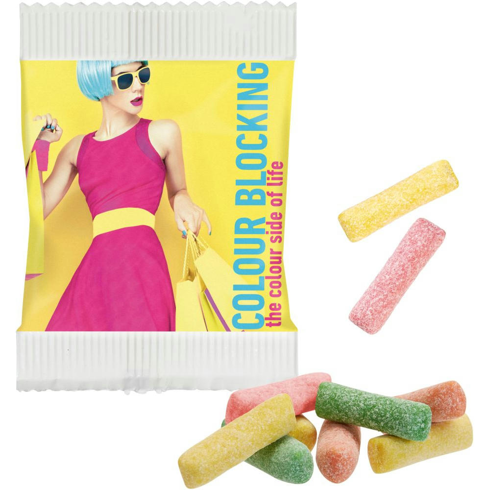 Product image Mini HITSCHIES Kaubonbons Sauer MIX im Papiertütchen Werbeartikel