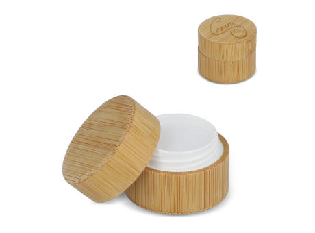 Lipbalm rund Bambus bedrucken