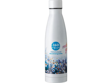 Doppelwandige Trinkflasche aus Edelstahl Marcelino Werbeartikel