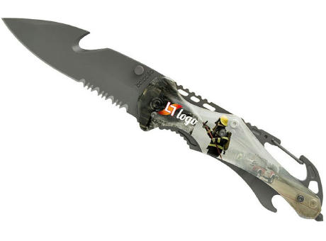 Rettungsmesser 'Emergency', clear Werbeartikel