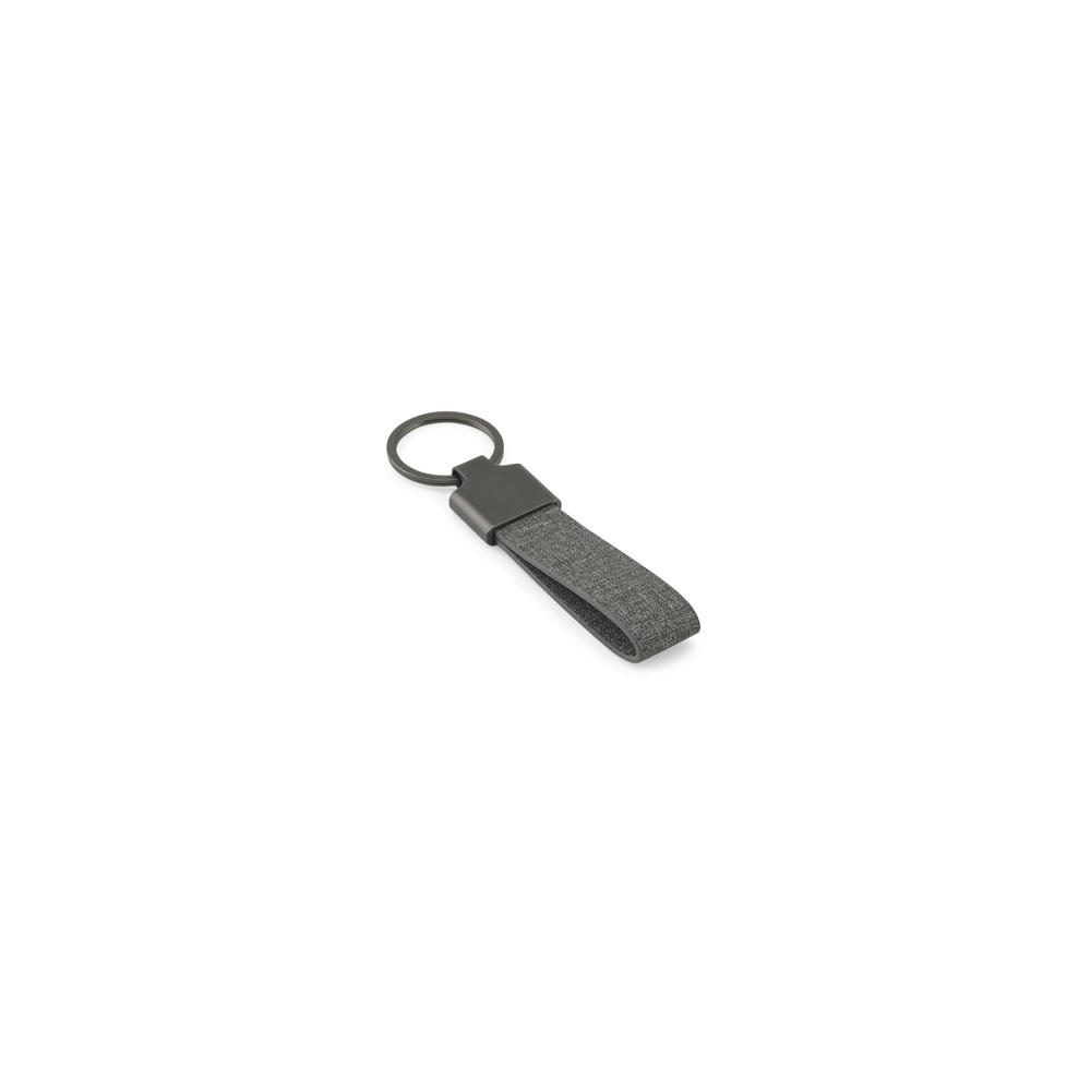 Product image RAVEN. Schlüsselanhänger, rechteckig, aus Metall und recyceltem Pet (30% recycelt) Werbeartikel