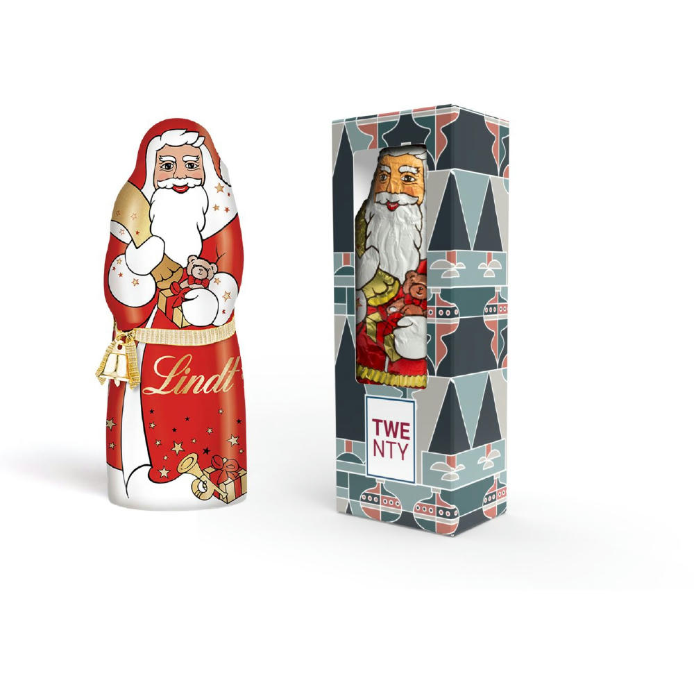 Lindt Schoko Nikolaus in Vollkartonage Werbeartikel