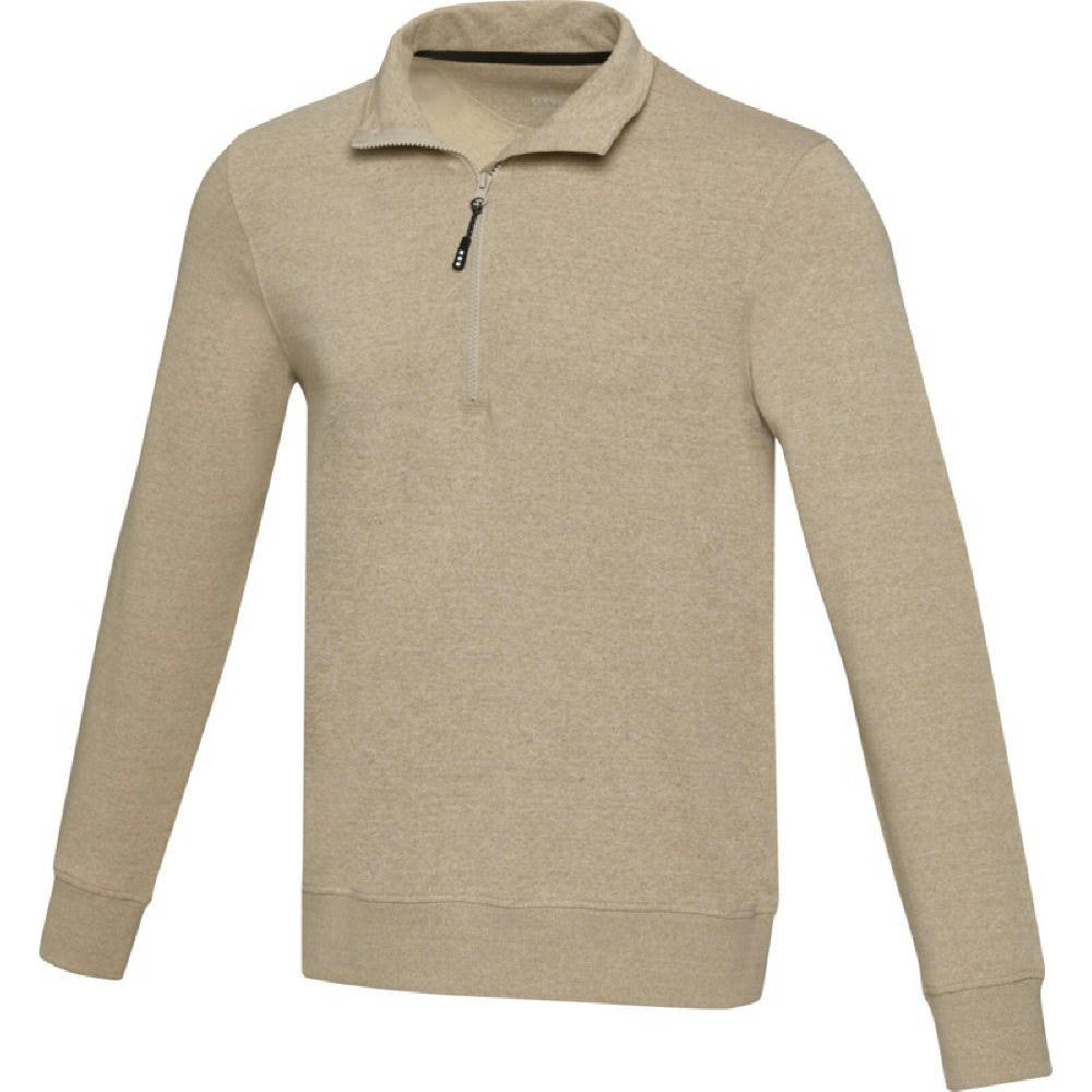 Tin Aware™ Pullover mit Half-Zip Reißverschluss aus recyceltem Material Unisex  Werbeartikel