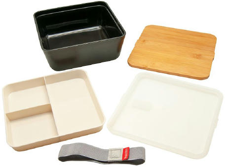 Bento 'Saitama', mit Bambusdeckel Werbeartikel