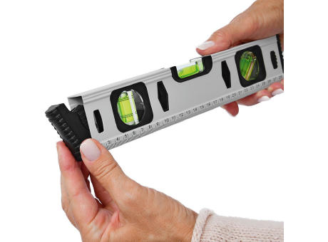 Aluminium-Wasserwaage "Profi Level 300 grau" Werbeartikel