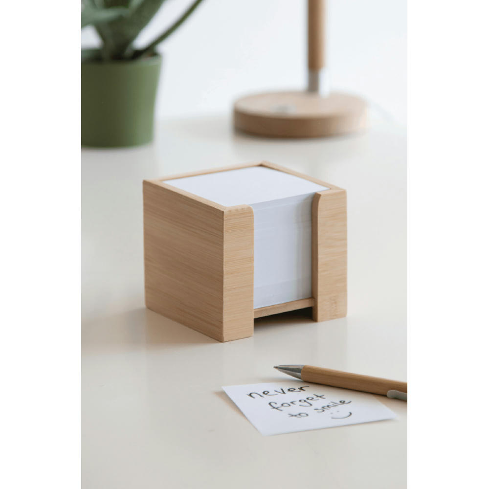 NEVER FORGET BAMBOO - Zettelbox Werbeartikel