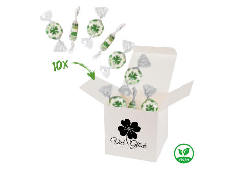 ColorBox Viel Glück - Weiß Werbeartikel