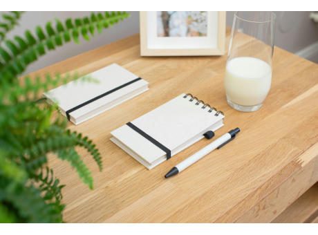 Notizbuch aus recyceltem Milchkarton Martha Werbeartikel