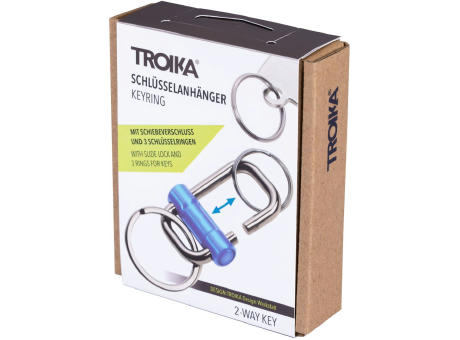 TROIKA Schlüsselanhänger 2-WAY KEY Werbeartikel