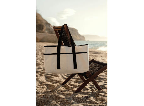 VINGA Volonne AWARE™ Strandtasche aus recyceltem Canvas bedrucken