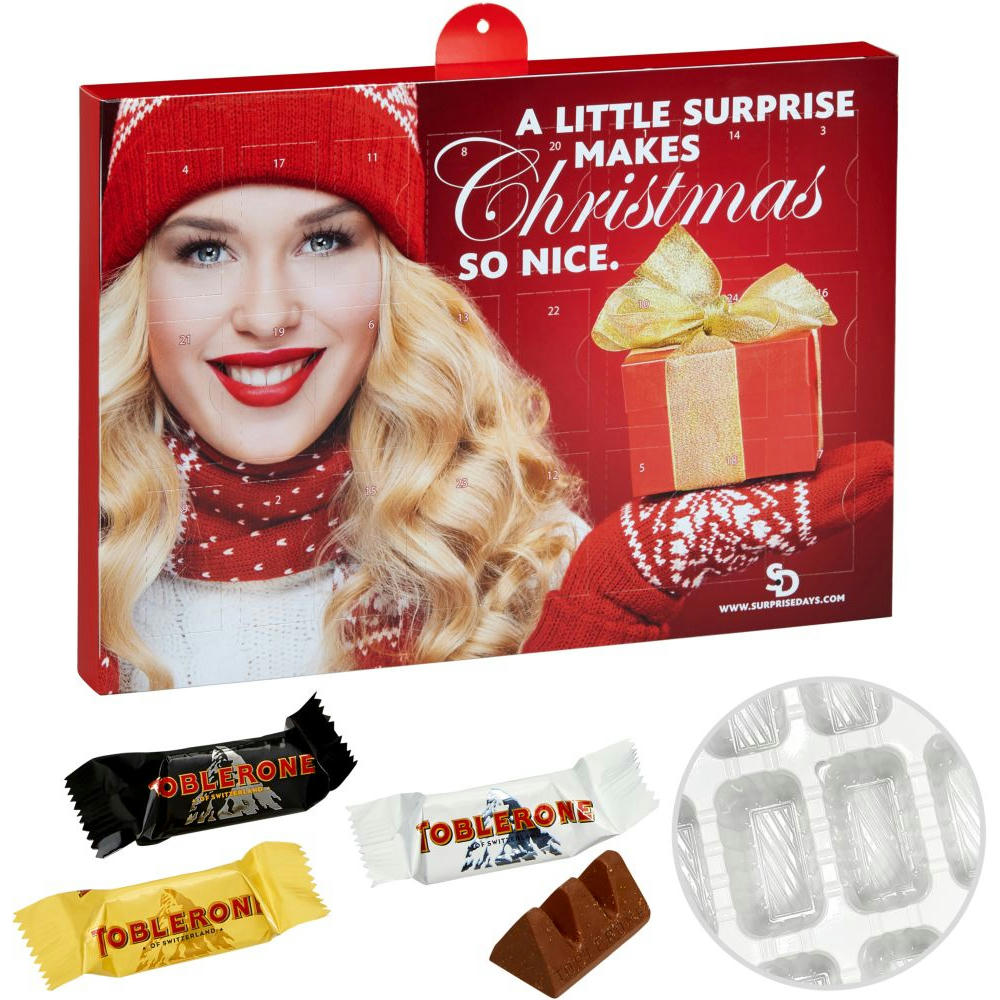 Product image Premium Präsent-Adventskalender mit Toblerone-Mix Werbeartikel