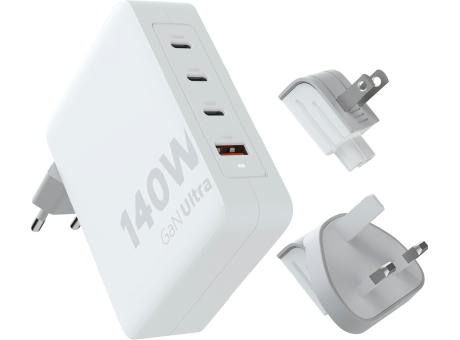 Xtorm XVC2140 GaN Ultra 140 W Reiseladegerät mit 240 W USB-C PD-Kabel Werbeartikel