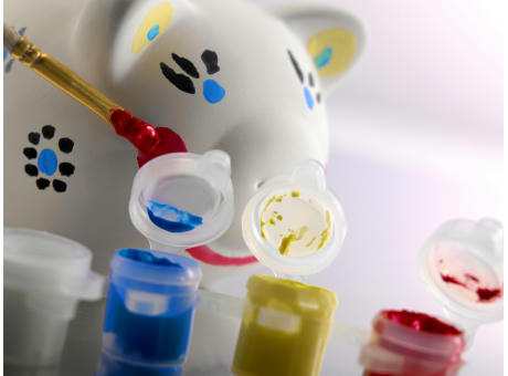 Sparschwein aus Gips Monika Werbeartikel