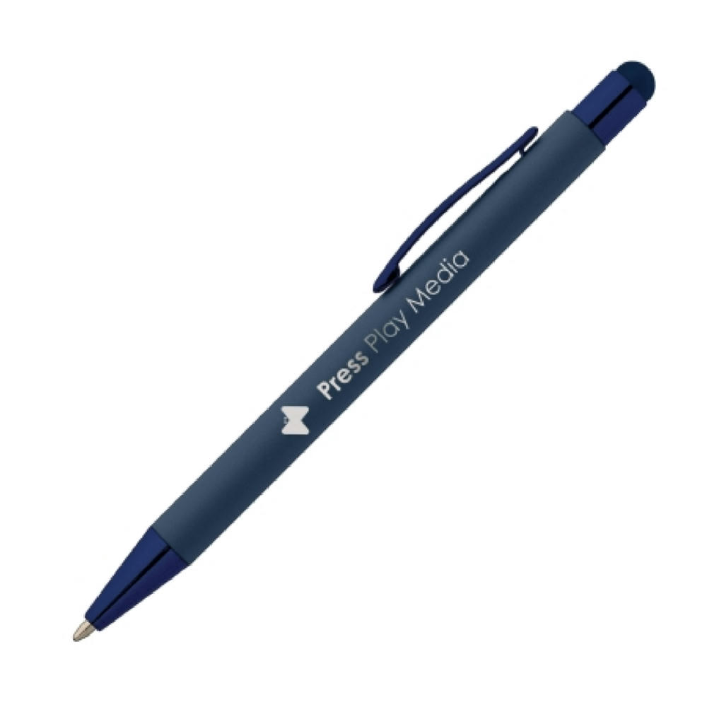 Product image SUNDA Stylus Soft Touch Kugelschreiber mit Spiegel Gravur Werbeartikel