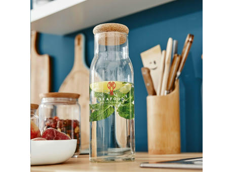 Algarve Karaffe 1 L mit Korkkappe Werbeartikel