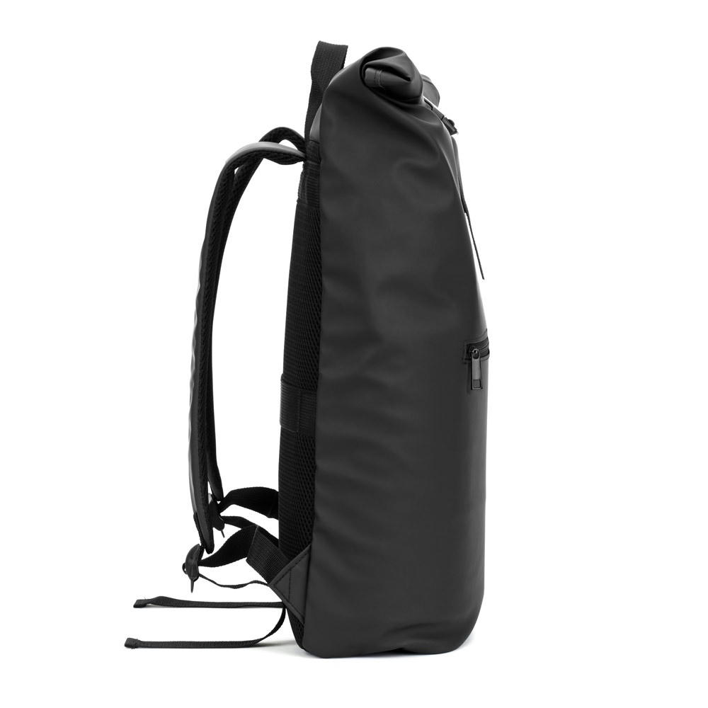 PORTLAND. Roll-Top-Rucksack aus PU mit Laptopfach, 16“ Werbeartikel