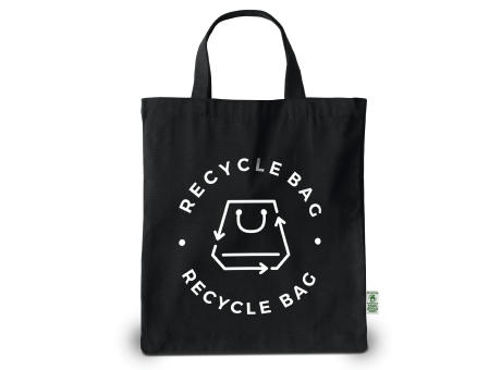 NÜRNBERG - Tragetasche aus schwerer, recycelter Baumwolle mit kurzen Henkeln bedrucken